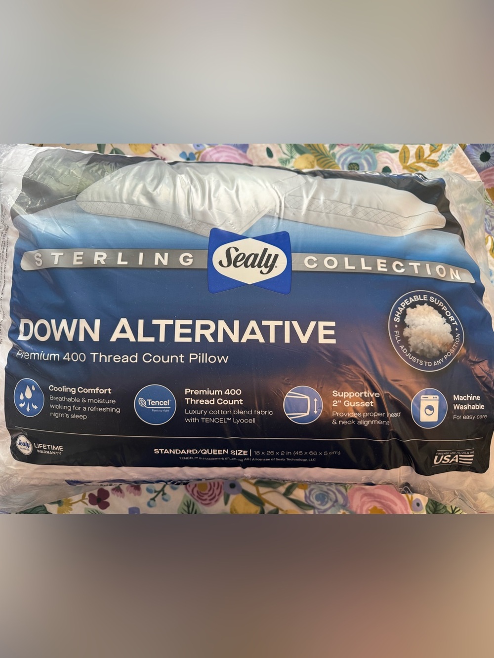 NWT pack of 2 Alternative Premium Pillow by Sealy